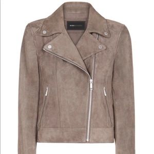 BCBGmaxazria Suede Motorcycle Jacket